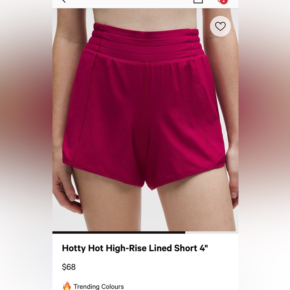 Women's High-Rise Lined Shorts - Red